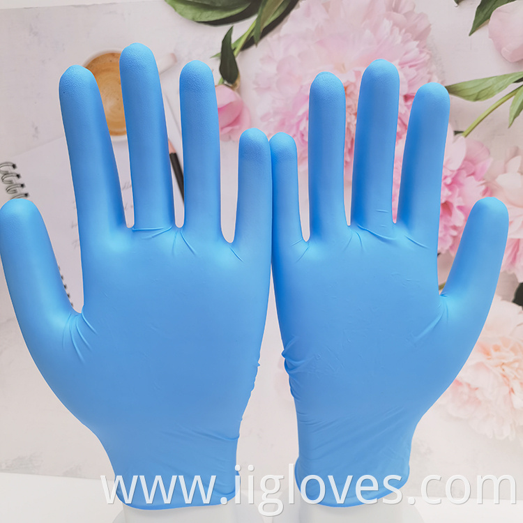 Nitrile Kitchen Working Safety Gloves Powder Free Food Grade Waterproof Nitrile Gloves